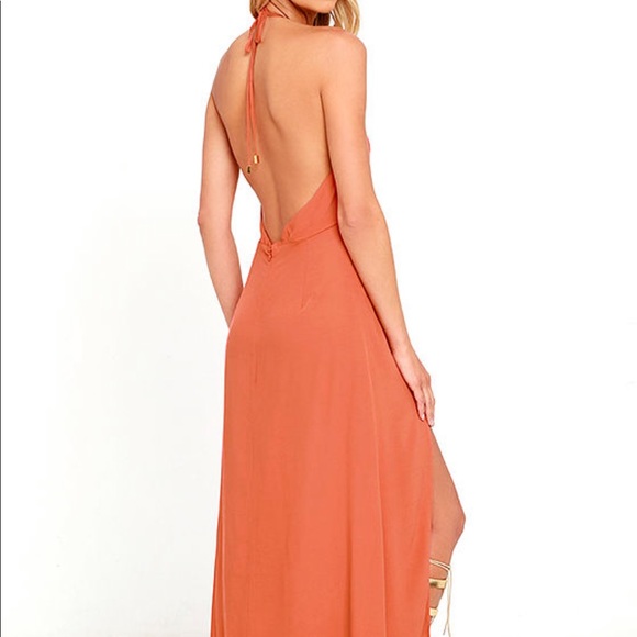 Minkpink Lolita Rust Orange Maxi dress - Picture 5 of 5